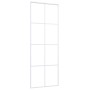 Puerta corredera ESG vidrio y aluminio blanca 76x205 cm de vidaXL, Puertas para el hogar - Ref: Foro24-151668, Precio: 178,25...
