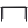 Mesa de comedor de vidrio templado negro 140x70x75 cm en Mesas de comedor | Comprar online en Foru.es