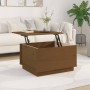 Mesa de centro madera maciza de pino marrón miel 60x50x35 cm de vidaXL, Mesas de centro - Ref: Foro24-813418, Precio: 63,38 €...