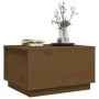 Mesa de centro madera maciza de pino marrón miel 60x50x35 cm de vidaXL, Mesas de centro - Ref: Foro24-813418, Precio: 62,79 €...