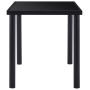 Mesa de comedor de vidrio templado negro 140x70x75 cm en Mesas de comedor | Comprar online en Foru.es