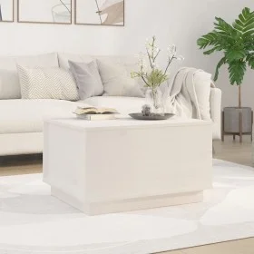 Solid white pine wood coffee table 60x50x35 cm by vidaXL, Coffee table - Ref: Foro24-813416, Price: 85,01 €, Discount: %