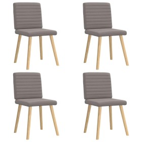 Sillas de comedor 4 unidades tela taupe en Sillas de comedor | Comprar online en Foru.es