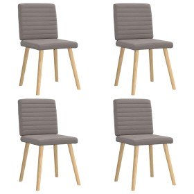 Sillas de comedor 4 unidades tela taupe en Sillas de comedor | Comprar online en Foru.es