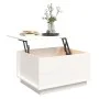 Mesa de centro de madera maciza de pino blanco 60x50x35 cm de vidaXL, Mesas de centro - Ref: Foro24-813416, Precio: 85,01 €, ...