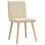 Sillas de comedor 4 unidades tela color crema en Sillas de comedor | Comprar online en Foru.es
