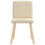 Sillas de comedor 4 unidades tela color crema en Sillas de comedor | Comprar online en Foru.es