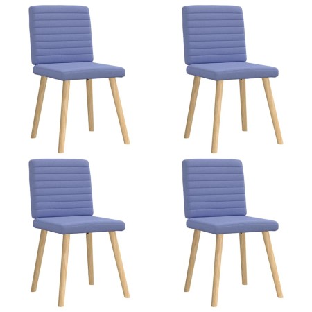 Sillas de comedor 4 uds tela azul jeans en Sillas de comedor | Comprar online en Foru.es