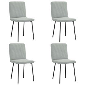 Sillas de comedor 4 unidades terciopelo gris claro en Sillas de comedor | Comprar online en Foru.es