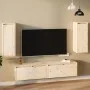 Armario de pared 2 uds madera maciza de pino 30x30x80 cm de vidaXL, Estantes y estanterías - Ref: Foro24-813496, Precio: 93,3...