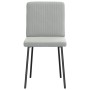 Sillas de comedor 4 unidades terciopelo gris claro en Sillas de comedor | Comprar online en Foru.es
