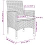 Set de comedor de jardín 5 pzas y cojines ratán sintético beige de vidaXL, Conjuntos de jardín - Ref: Foro24-3094902, Precio:...