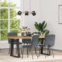 Sillas de comedor 4 unidades terciopelo gris oscuro en Sillas de comedor | Comprar online en Foru.es