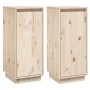 Aparador 2 uds madera maciza de pino 31,5x34x75 cm de vidaXL, Aparadores - Ref: Foro24-813351, Precio: 91,04 €, Descuento: %