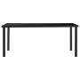 Mesa de comedor de vidrio templado negro 180x90x75 cm en Mesas de comedor | Comprar online en Foru.es