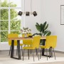 Sillas de comedor 4 unidades terciopelo amarillo en Sillas de comedor | Comprar online en Foru.es