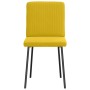Sillas de comedor 4 unidades terciopelo amarillo en Sillas de comedor | Comprar online en Foru.es