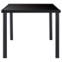 Mesa de comedor de vidrio templado negro 180x90x75 cm en Mesas de comedor | Comprar online en Foru.es