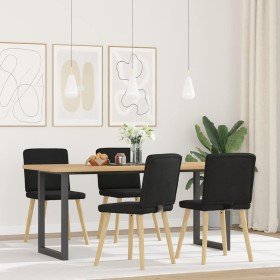 Sillas de comedor 4 unidades tela negras en Sillas de comedor | Comprar online en Foru.es