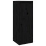 Armarios de pared 2 uds madera maciza de pino negro 30x30x80 cm de vidaXL, Estantes y estanterías - Ref: Foro24-813504, Preci...