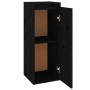 Armarios de pared 2 uds madera maciza de pino negro 30x30x80 cm de vidaXL, Estantes y estanterías - Ref: Foro24-813504, Preci...