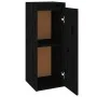 Armarios de pared 2 uds madera maciza de pino negro 30x30x80 cm de vidaXL, Estantes y estanterías - Ref: Foro24-813504, Preci...