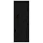 Armarios de pared 2 uds madera maciza de pino negro 30x30x80 cm de vidaXL, Estantes y estanterías - Ref: Foro24-813504, Preci...