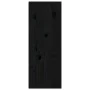 Armarios de pared 2 uds madera maciza de pino negro 30x30x80 cm de vidaXL, Estantes y estanterías - Ref: Foro24-813504, Preci...