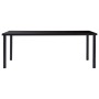 Mesa de comedor de vidrio templado negro 200x100x75 cm en Mesas de comedor | Comprar online en Foru.es