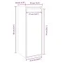 Armarios de pared 2 uds madera maciza de pino negro 30x30x80 cm de vidaXL, Estantes y estanterías - Ref: Foro24-813504, Preci...