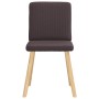 Sillas de comedor 4 unidades tela marrón oscuro en Sillas de comedor | Comprar online en Foru.es