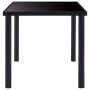Mesa de comedor de vidrio templado negro 200x100x75 cm en Mesas de comedor | Comprar online en Foru.es