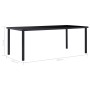 Mesa de comedor de vidrio templado negro 200x100x75 cm en Mesas de comedor | Comprar online en Foru.es