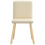 Sillas de comedor 4 unidades tela color crema en Sillas de comedor | Comprar online en Foru.es