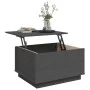 Mesa de centro madera maciza de pino gris 60x50x35 cm de vidaXL, Mesas de centro - Ref: Foro24-813417, Precio: 80,57 €, Descu...