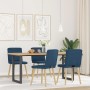 Sillas de comedor 4 unidades tela azul en Sillas de comedor | Comprar online en Foru.es