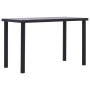 Mesa de comedor de MDF negro y gris hormigón 120x60x75 cm en Mesas de comedor | Comprar online en Foru.es