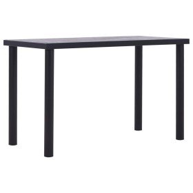 Mesa de comedor de MDF negro y gris hormigón 120x60x75 cm en Mesas de comedor | Comprar online en Foru.es