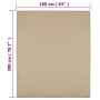 Sábanas bajeras jersey 2 uds algodón gris taupe 160x200 cm de vidaXL, Sábanas - Ref: Foro24-136227, Precio: 34,52 €, Descuent...