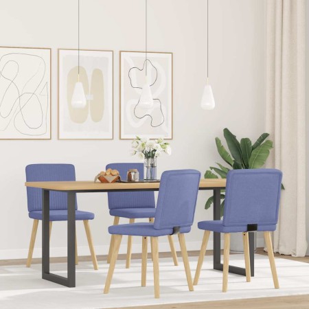 Sillas de comedor 4 uds tela azul jeans en Sillas de comedor | Comprar online en Foru.es