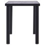 Mesa de comedor de MDF negro y gris hormigón 120x60x75 cm en Mesas de comedor | Comprar online en Foru.es