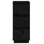 Aparador 2 uds madera maciza de pino negro 32x34x75 cm de vidaXL, Aparadores - Ref: Foro24-813374, Precio: 94,33 €, Descuento: %