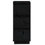 Aparador 2 uds madera maciza de pino negro 32x34x75 cm de vidaXL, Aparadores - Ref: Foro24-813374, Precio: 94,33 €, Descuento: %