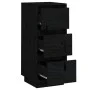 Aparador 2 uds madera maciza de pino negro 32x34x75 cm de vidaXL, Aparadores - Ref: Foro24-813374, Precio: 94,33 €, Descuento: %