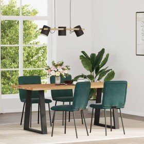 Sillas de comedor 4 unidades terciopelo verde oscuro en Sillas de comedor | Comprar online en Foru.es