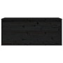 Armario de pared de madera maciza de pino negro 80x30x35 cm de vidaXL, Estantes y estanterías - Ref: Foro24-813463, Precio: 6...