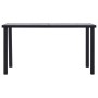 Mesa de comedor de MDF negro y gris hormigón 140x70x75 cm en Mesas de comedor | Comprar online en Foru.es