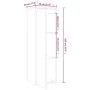 Armario de pared de madera maciza de pino blanco 30x30x100 cm de vidaXL, Estantes y estanterías - Ref: Foro24-813507, Precio:...