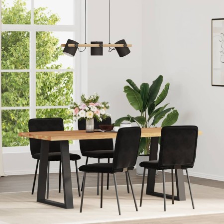 Sillas de comedor 4 unidades terciopelo negro en Sillas de comedor | Comprar online en Foru.es