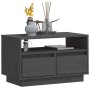 Mueble de TV de madera maciza de pino gris 60x35x37 cm de vidaXL, Muebles TV - Ref: Foro24-813427, Precio: 51,75 €, Descuento: %